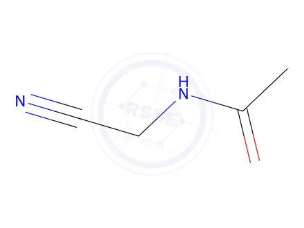Chemical structure of 2-(Acetamido)acetonitrile 4814-80-6 AAN Aceturic acid nitrile N-(Cyanomethyl)acetamide