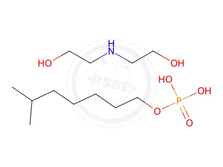 Chemical structure of isooctyl dihydrogen phosphate, compound with 2,2'-iminodiethanol