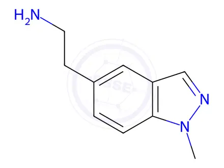 Chemical structure of 2-(1-Methyl-1H-indazol-5-yl)ethanamine