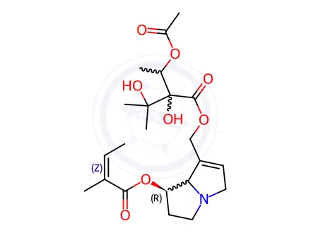 Chemical structure of Acetylheliosupine