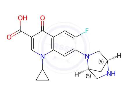 Chemical structure of N-Desmethyl Danofloxacin