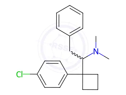Chemical structure of 11-Desisobutyl-11-benzyl Sibutramine in methanol