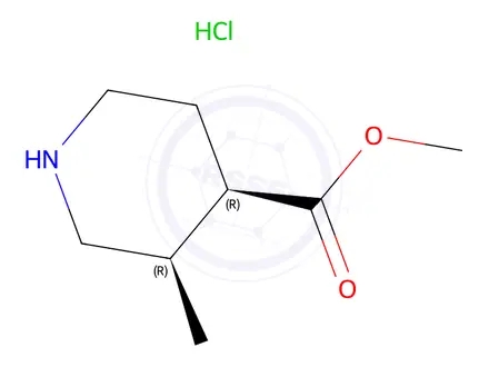 Chemical structure of methyl cis-3-methylpiperidine-4-carboxylate;hydrochloride