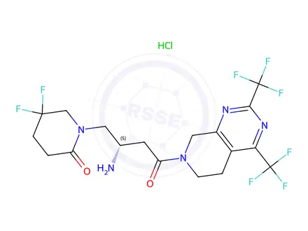 Chemical structure of Gemigliptin Hydrochloride