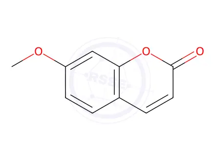 Chemical structure of 7-Methoxycoumarin