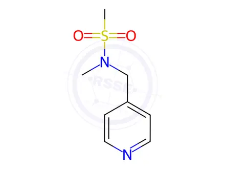 Chemical structure of N-methyl-N-(pyridin-4-ylmethyl)methanesulfonamide