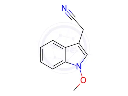 Chemical structure of 2-(1-Methoxy-1H-Indol-3-Yl)Acetonitrile