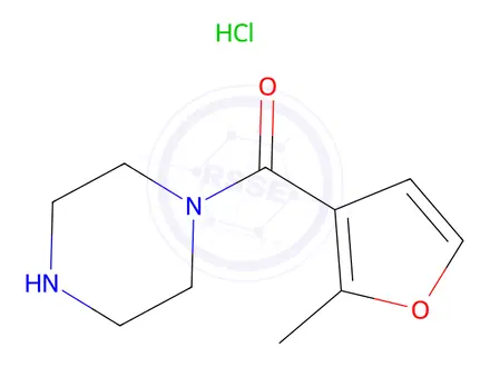 Chemical structure of (2-Methylfuran-3-yl)(piperazin-1-yl)methanone hydrochloride