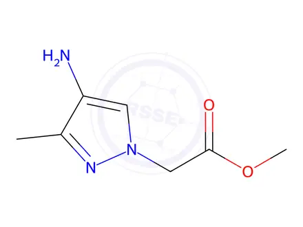 Chemical structure of Methyl 2-(4-amino-3-methyl-1h-pyrazol-1-yl)acetate