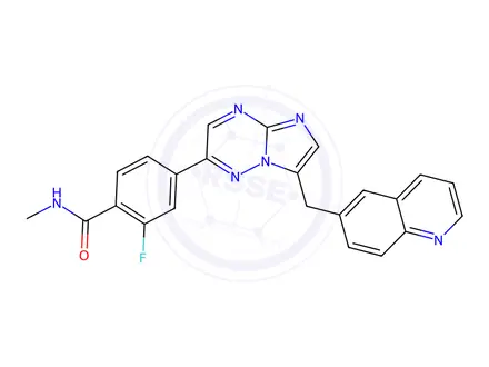 Chemical structure of Capmatinib Diydrochloride Monohydrate