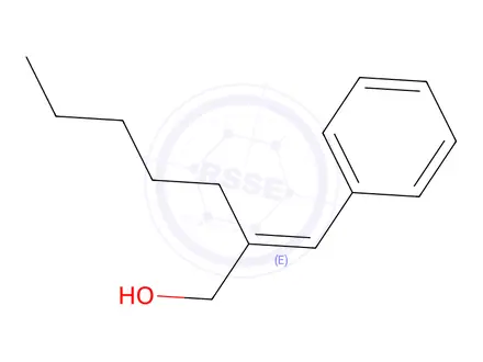 Chemical structure of (E)-2-Benzylideneheptan-1-ol