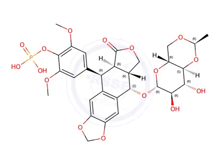 Chemical structure of Etoposide phosphate