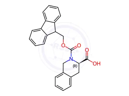 Chemical structure of Fmoc-D-Tic-OH