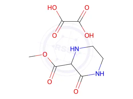 Chemical structure of 3-Oxo-piperazine-2-carboxylic acid methyl ester oxalate