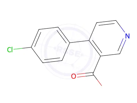 Chemical structure of 4-(4-chlorophenyl)nicotinic acid
