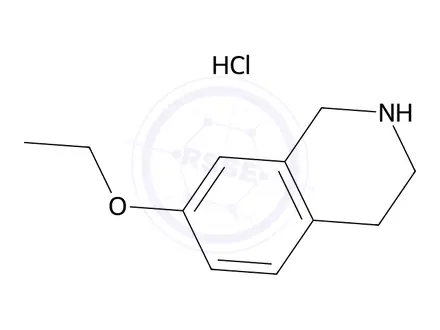 Chemical structure of 7-Ethoxy-1,2,3,4-tetrahydroisoquinoline hydrochloride
