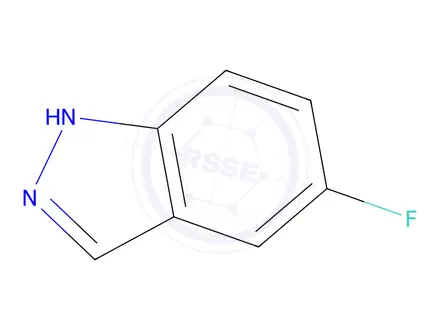 Chemical structure of 5-Fluoro-1H-indazole