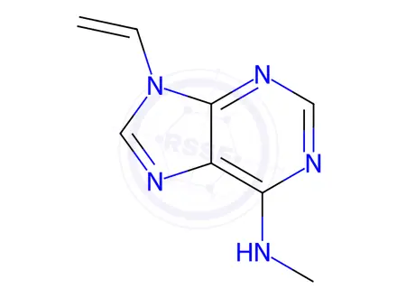 Chemical structure of N-Methyl-9-vinyl-9H-purin-6-amine