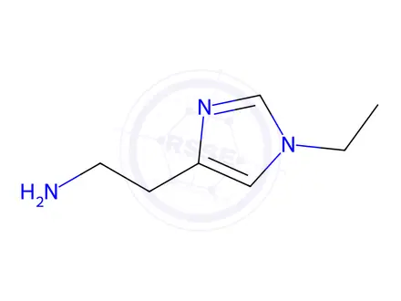 Chemical structure of 2-(1-Ethyl-1H-imidazol-4-yl)ethanamine dihydrochloride