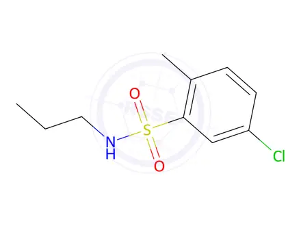 Chemical structure of 5-Chloro-2-methyl-n-propylbenzenesulfonamide