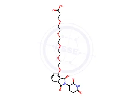 Chemical structure of Thalidomide-O-PEG4-Acid