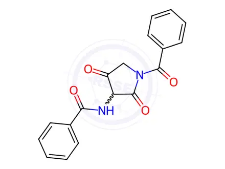 Chemical structure of N-(1-Benzoyl-2,4-dioxopyrrolidin-3-yl)benzamide
