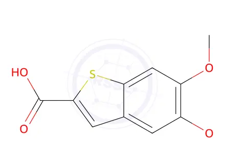 Chemical structure of 5,6-Dimethoxy-1-Benzothiophene-2-Carboxylic Acid