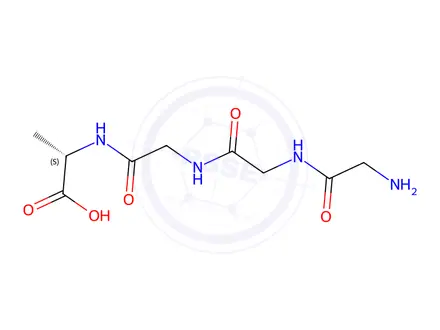 Chemical structure of H-GLY-GLY-GLY-ALA-OH