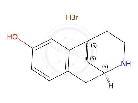 Chemical structure of N-Desmethyl Dextrorphan Hydrobromide