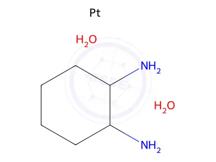 Chemical structure of (1,2-Cyclohexanediamine)hydroxy platinum