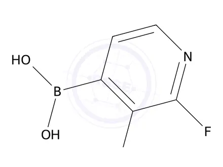 Chemical structure of 2,3-Difluoropyridine-4-boronic Acid