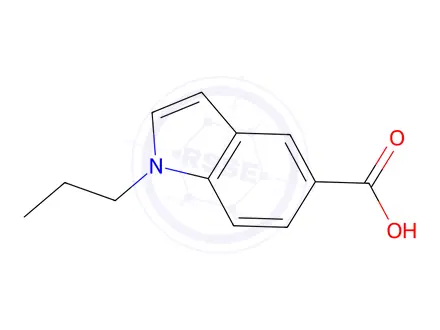Chemical structure of 1-Propyl-1H-indole-5-carboxylic acid