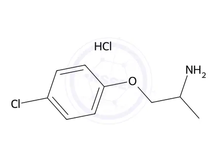 Chemical structure of 1-(4-Chlorophenoxy)-2-propanamine hydrochloride