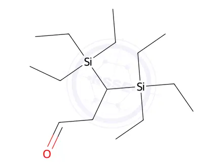 Chemical structure of 3,3-Bis(triethylsilyl)propanal