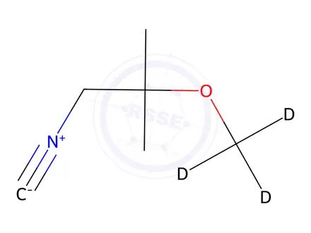 Chemical structure of 1-Isocyano-2-methoxy-2-methyl-propane-d3