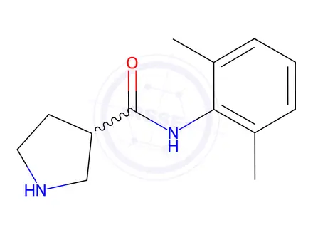 Chemical structure of N-(2,6-Dimethylphenyl)pyrrolidine-3-carboxamide