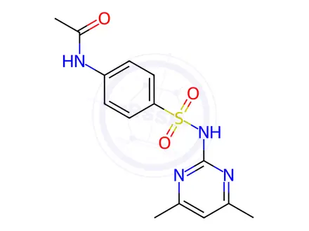 Chemical structure of N-Acetyl Sulfamethazine