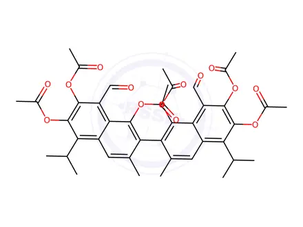 Chemical structure of R-(-)-Gossypol Acetic Acid Impurity 13