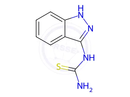 Chemical structure of 1-(1H-indazol-3-yl)thiourea