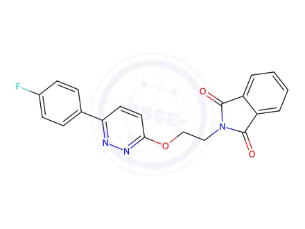 Chemical structure of 2-(2-((6-(4-Fluorophenyl)pyridazin-3-yl)oxy)ethyl)isoindoline-1,3-dione