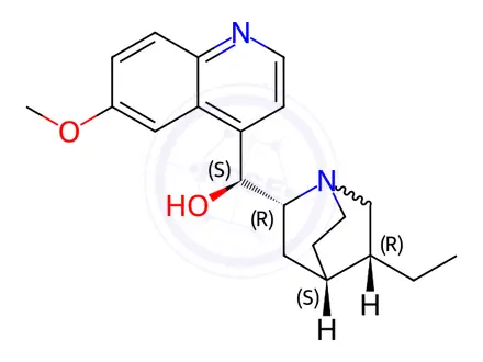 Chemical structure of Quinidine Sulfate Impurity 3 (Quinidine Sulfate EP Impurity C)