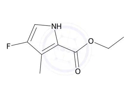Chemical structure of Ethyl 4-fluoro-3-methyl-1H-pyrrole-2-carboxylate