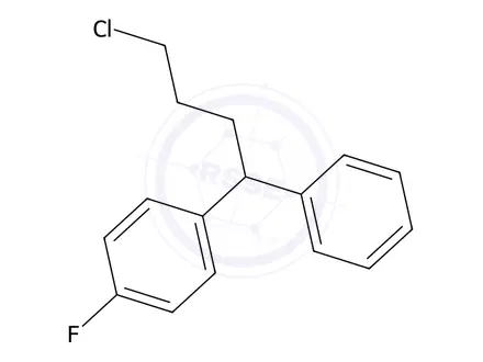 Chemical structure of 1-(4-Chloro-1-phenylbutyl)-4-fluorobenzene