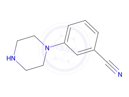 Chemical structure of 1-(3-Cyanophenyl)piperazine