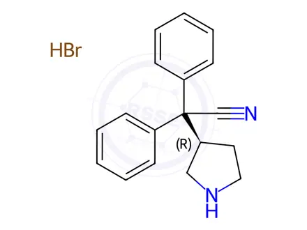 Chemical structure of Darifenacin cyano Impurity