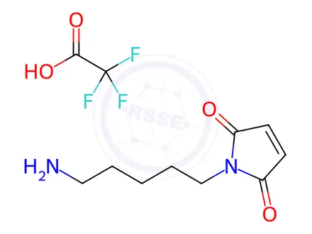Chemical structure of N-(5-Aminopentyl)maleimide trifluoroacetate salt