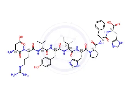 Chemical structure of Angiotensin1/2 (1-9)