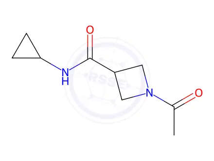 Chemical structure of 1-Acetyl-N-cyclopropylazetidine-3-carboxamide