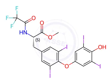 Chemical structure of N-(Trifluoroacetyl)-L-thyroxine Methyl Ester