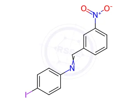 Chemical structure of N-(3-Nitrobenzylidene)-4-iodoaniline